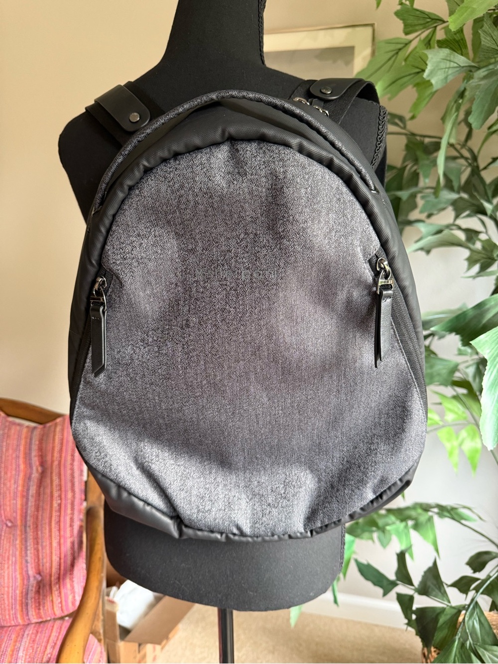 Sherpani Gray and Black Women's Everyday Anti Theft Backpack